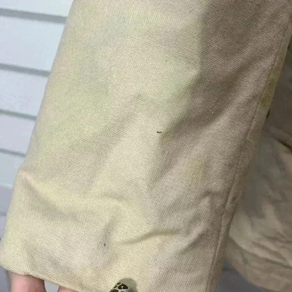 Vintage Bonds Fifth Avenue Belted Jacket Khaki & Cream - Picture 9 of 11